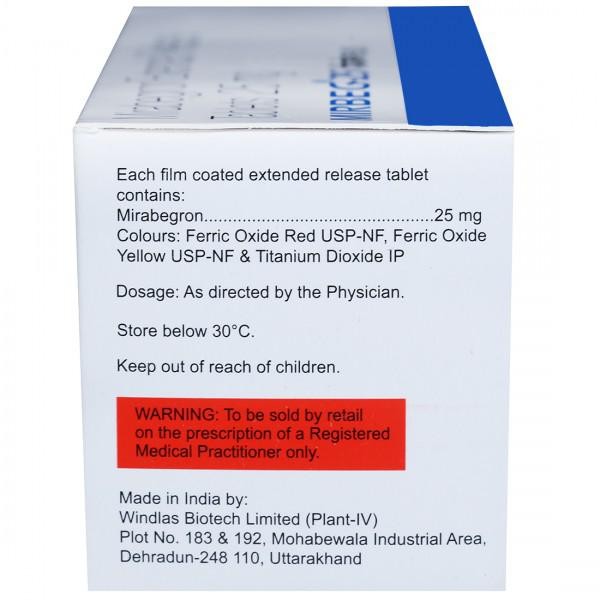 Mirbeg 25 Tablet ER