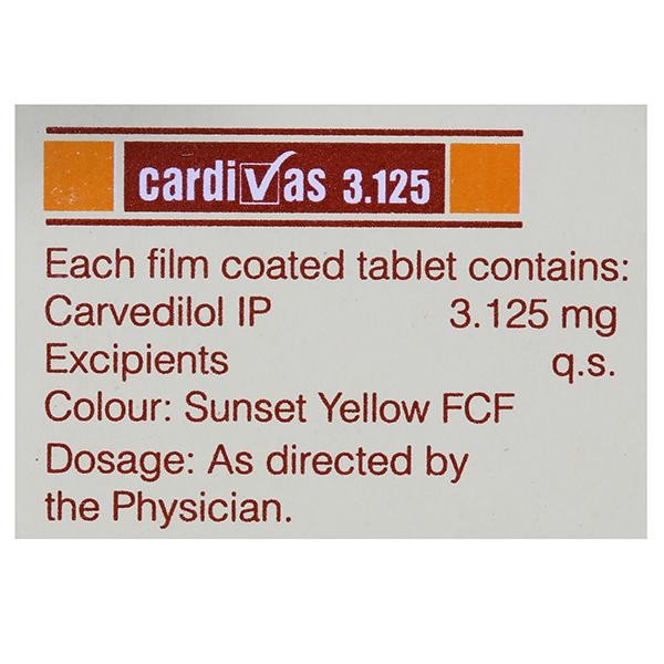 Cardivas 3.125 Tablet
