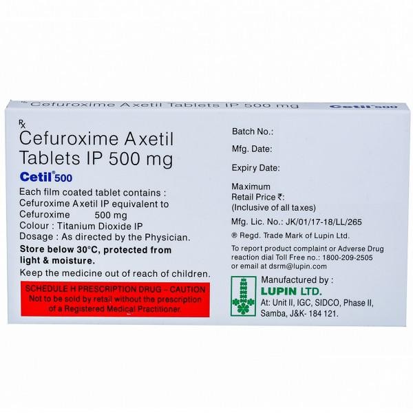 Cetil 500 Tablet