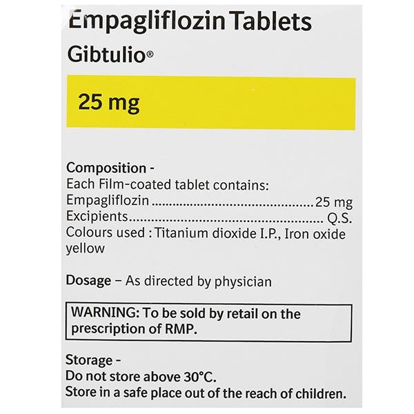 Gibtulio 25Mg Tablet