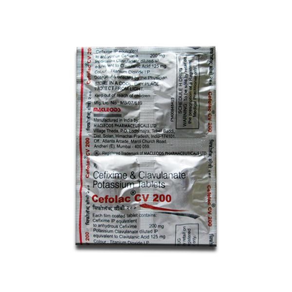 Cefolac CV 200 Tablet ( 4 Tablet )