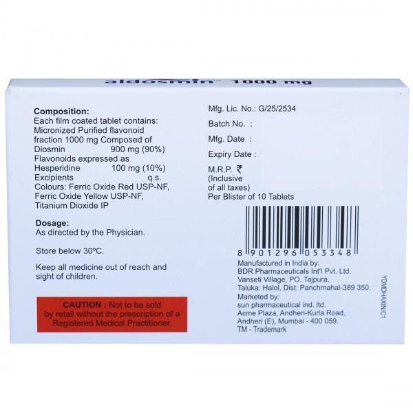Aldosmin 1000Mg Tablet