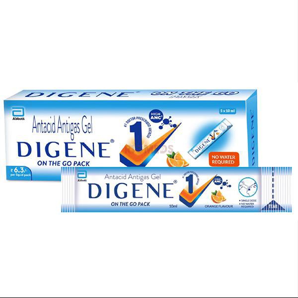 Digene Gel On The Go Stick Pack Orange (10ml Pack)