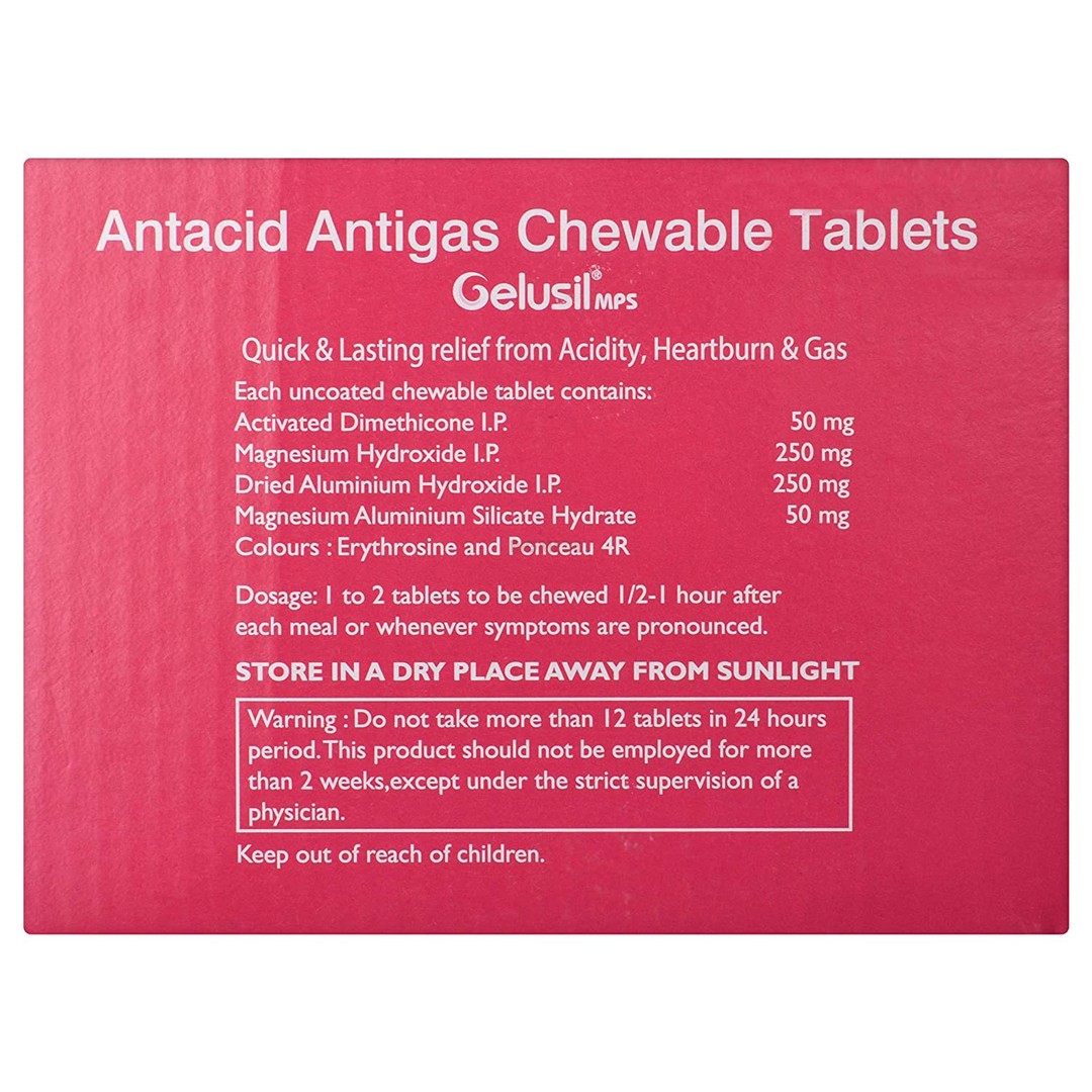 Gelusil Mps Chewable Tablet Mint