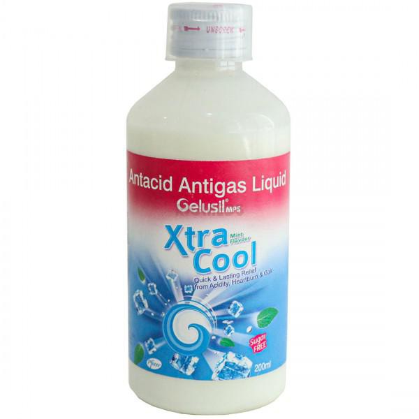 Gelusil Mps Xtracool White Liquid Mint Sugar Free (200ml)