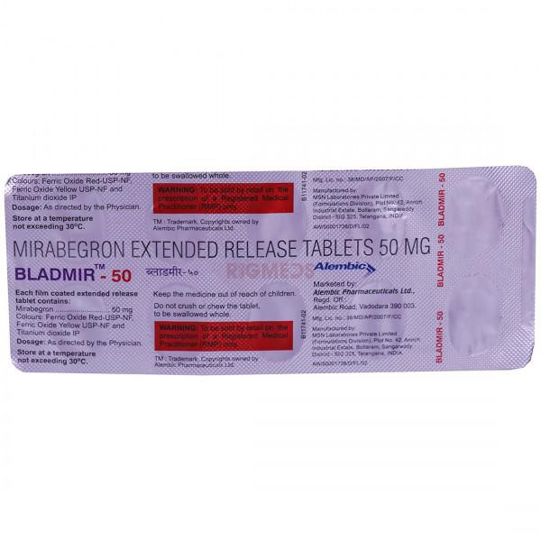 Bladmir 50Mg Tablet