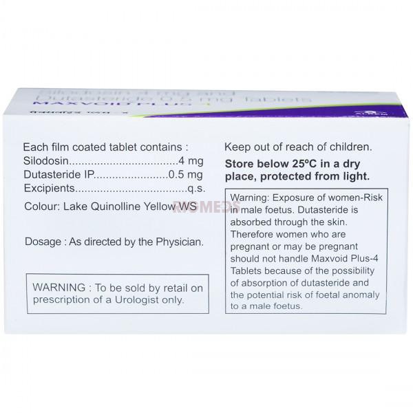 Maxvoid Plus 4Mg/0.5Mg Tablet