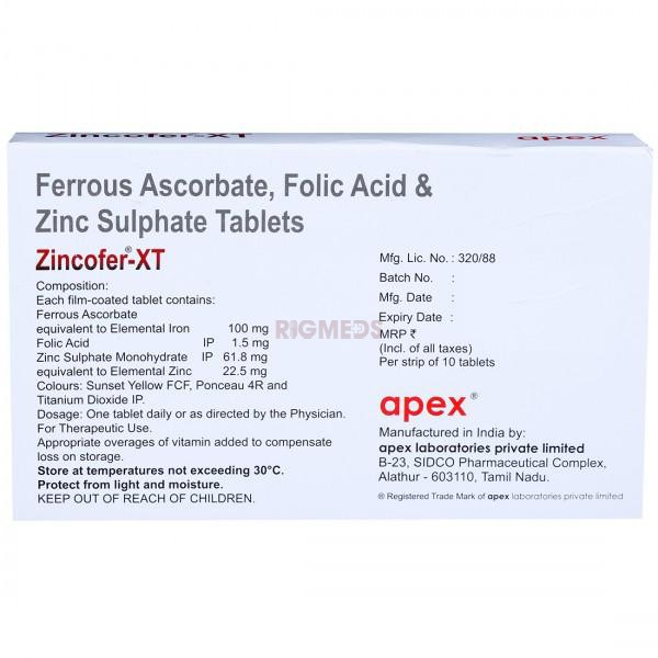 Zincofer XT Tablet