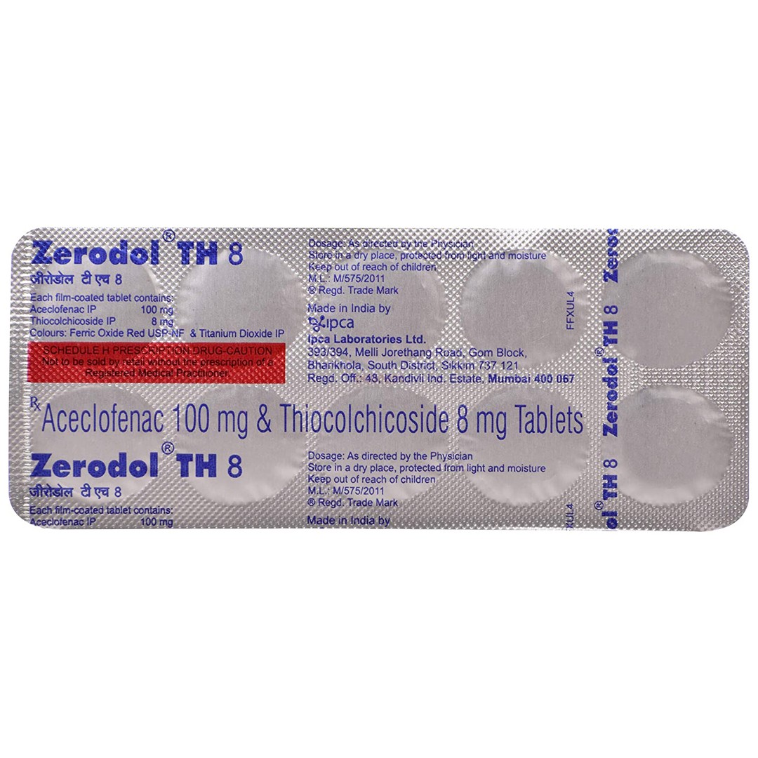 Zerodol TH 8 Tablet