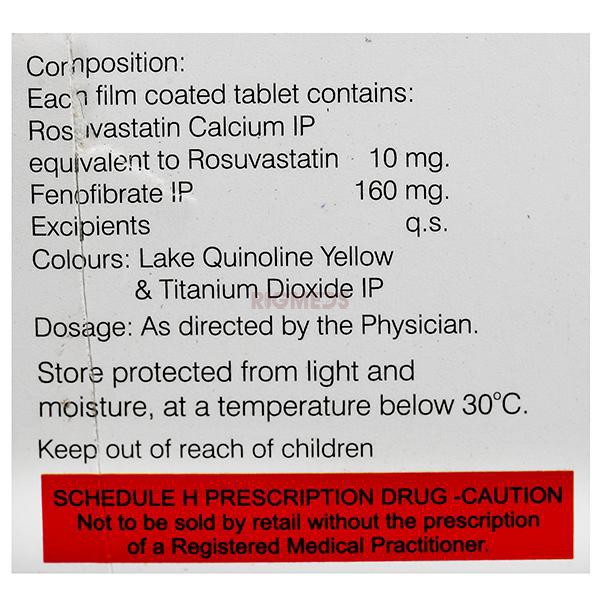 Advastat F 160Mg/10Mg Tablet