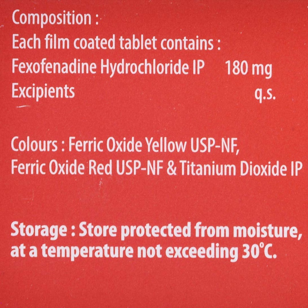 Histafree 180 Tablet