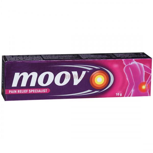 Moov Pain Relief Cream for Back Pain, Joint Pain, Knee Pain, Muscle Pain (10 Gm)