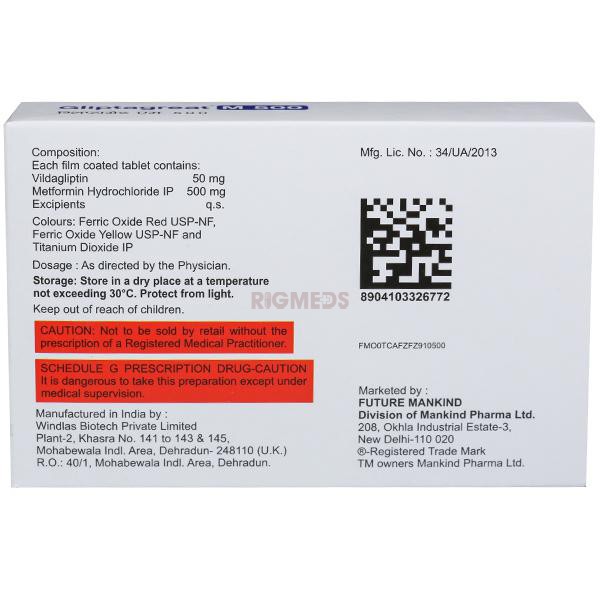 Gliptagreat M 500 Tablet