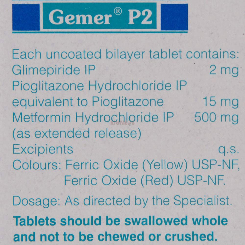Gemer P 2 Tablet ER