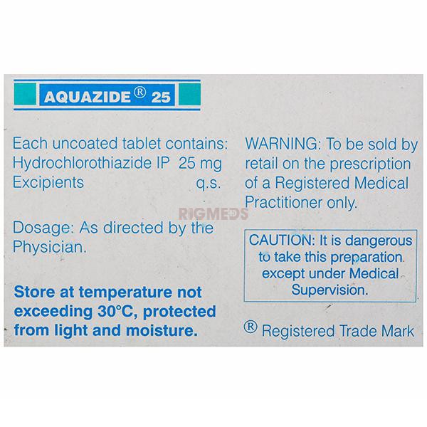 Aquazide 25 Tablet