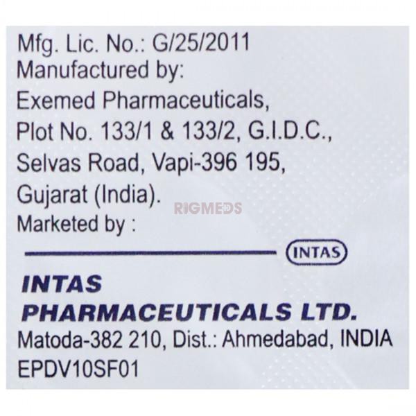 Daparyl V 10Mg/100Mg Tablet