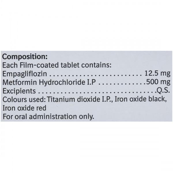 Jardiance Met 12.5mg/500mg Tablet