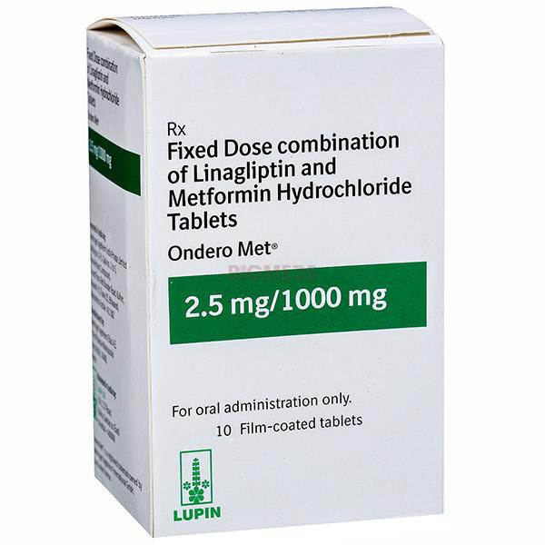 Ondero Met 2.5Mg/1000Mg Tablet