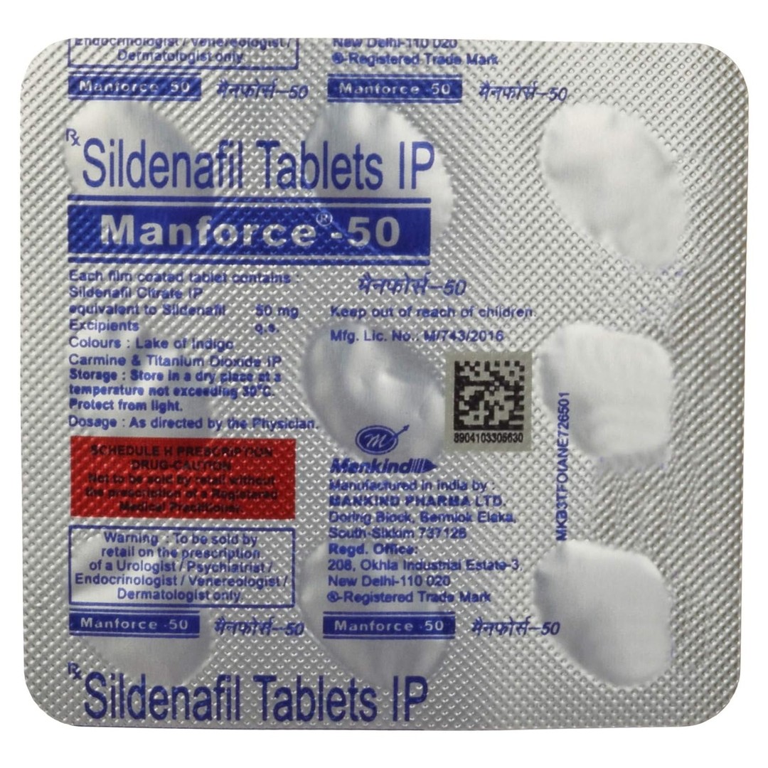 Manforce 50Mg Tablet